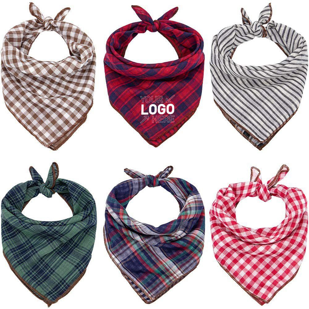 Large Solid Full Color Dog Triangle Bandanna 1
