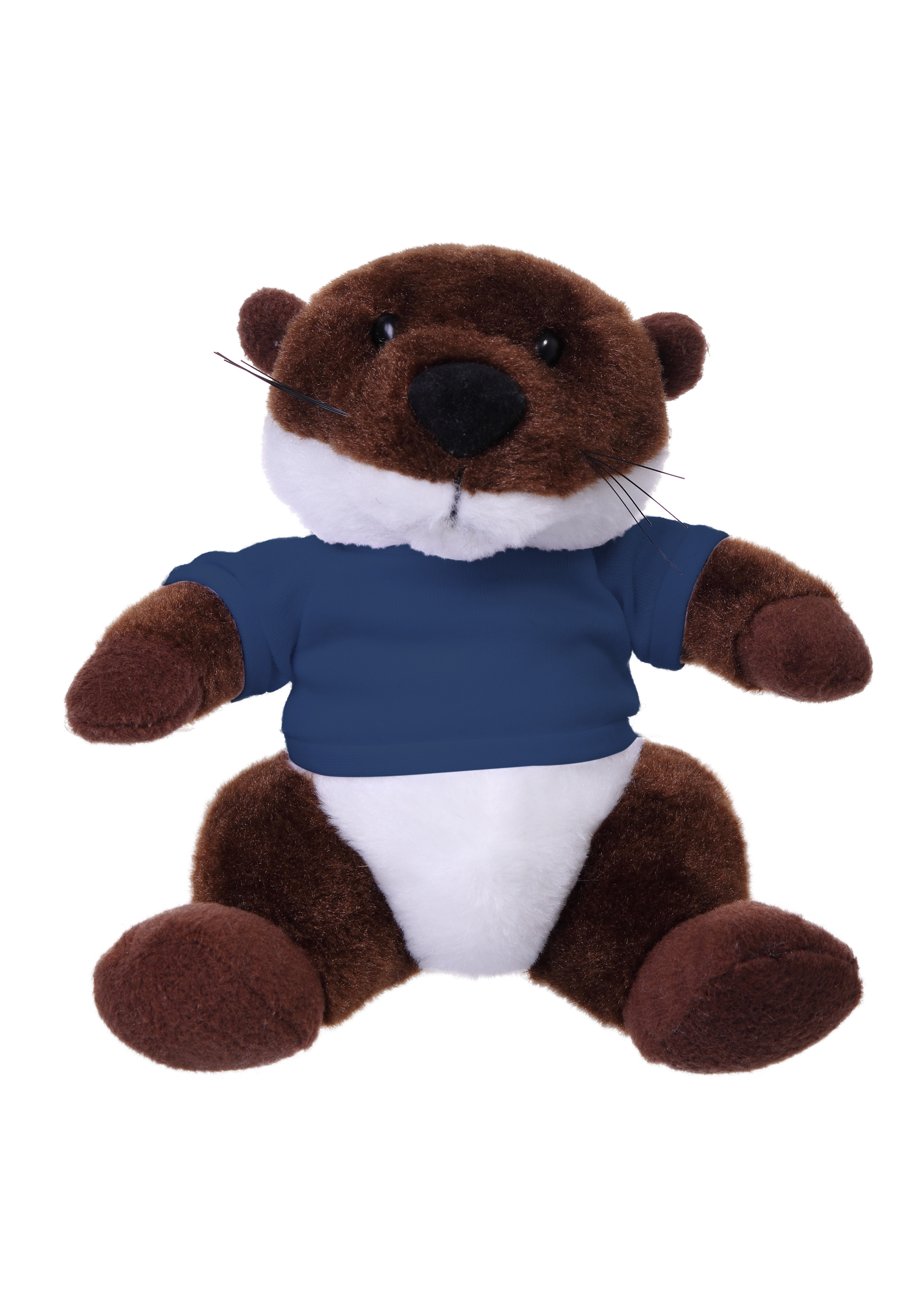 Soft Plush Stuffed Sitting Otter wearing a T-Shirt 8