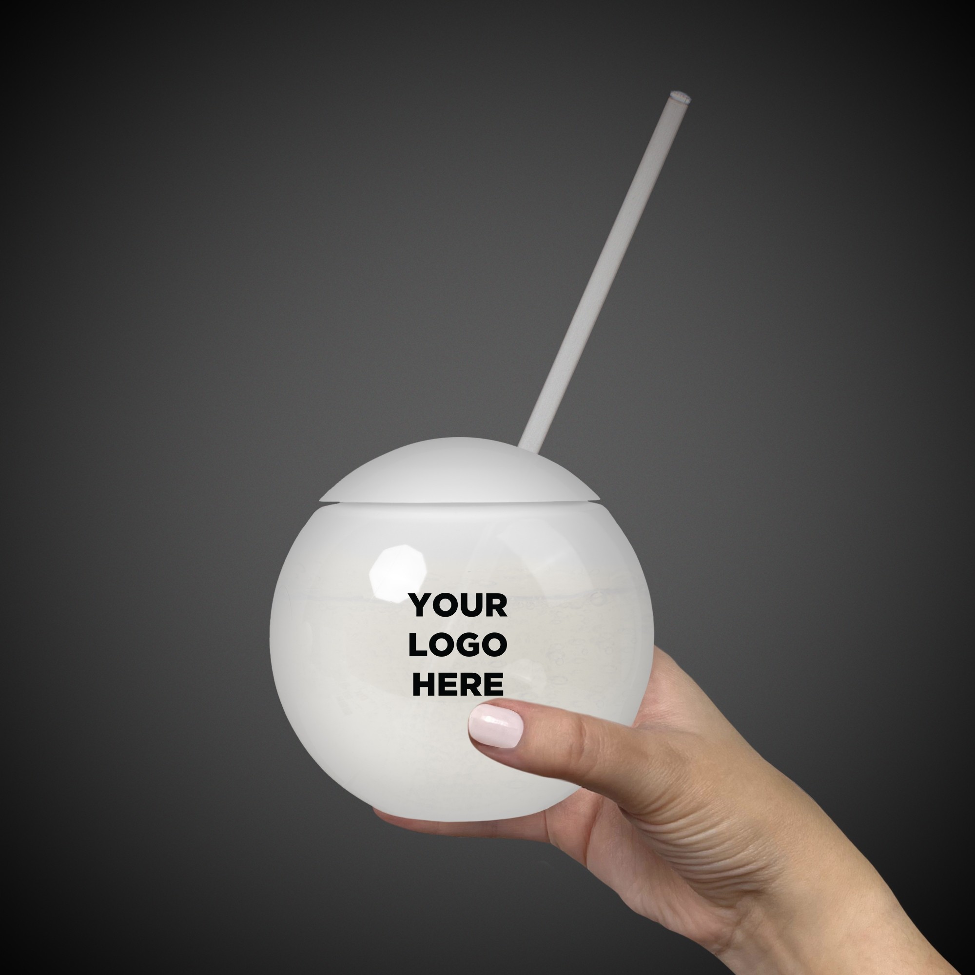 20oz Tumbler Ball Cup with Straw 9