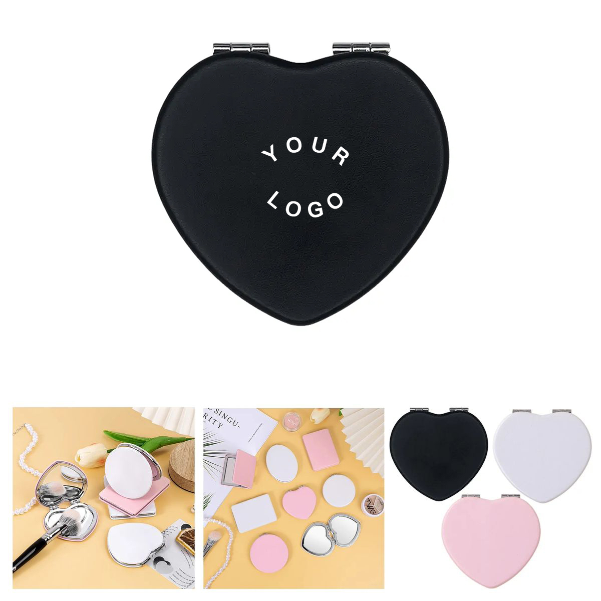 Compact Heart Mirror for Travel Use 4
