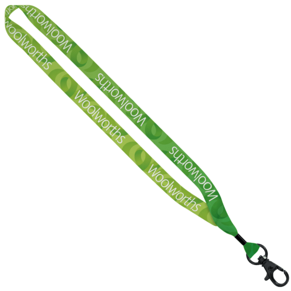 3/4" rPET Dye-Sublimated Lanyard w/ Metal Crimp & Metal Split-Ring 4