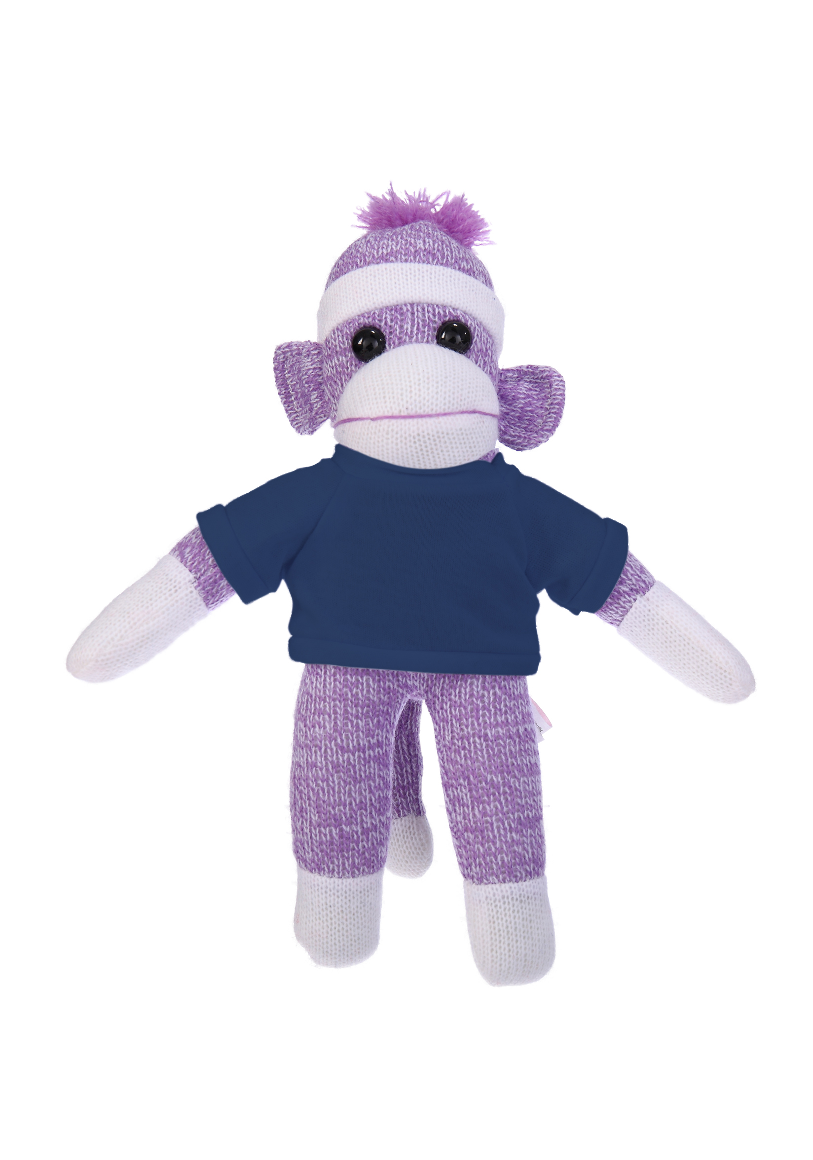 Plush Purple Sock Monkey with Tee 1