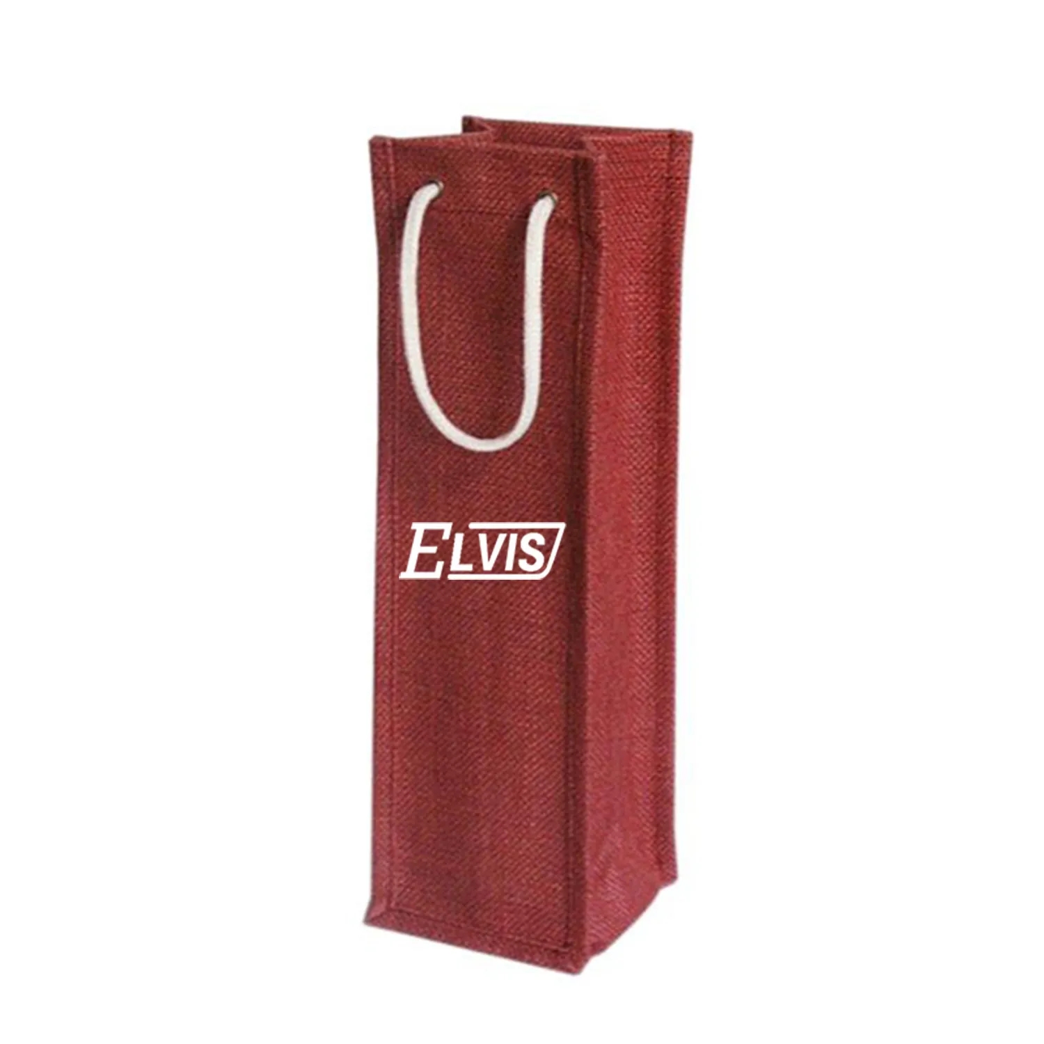Jute Handbag Custom Red Wine Gift Bag 2