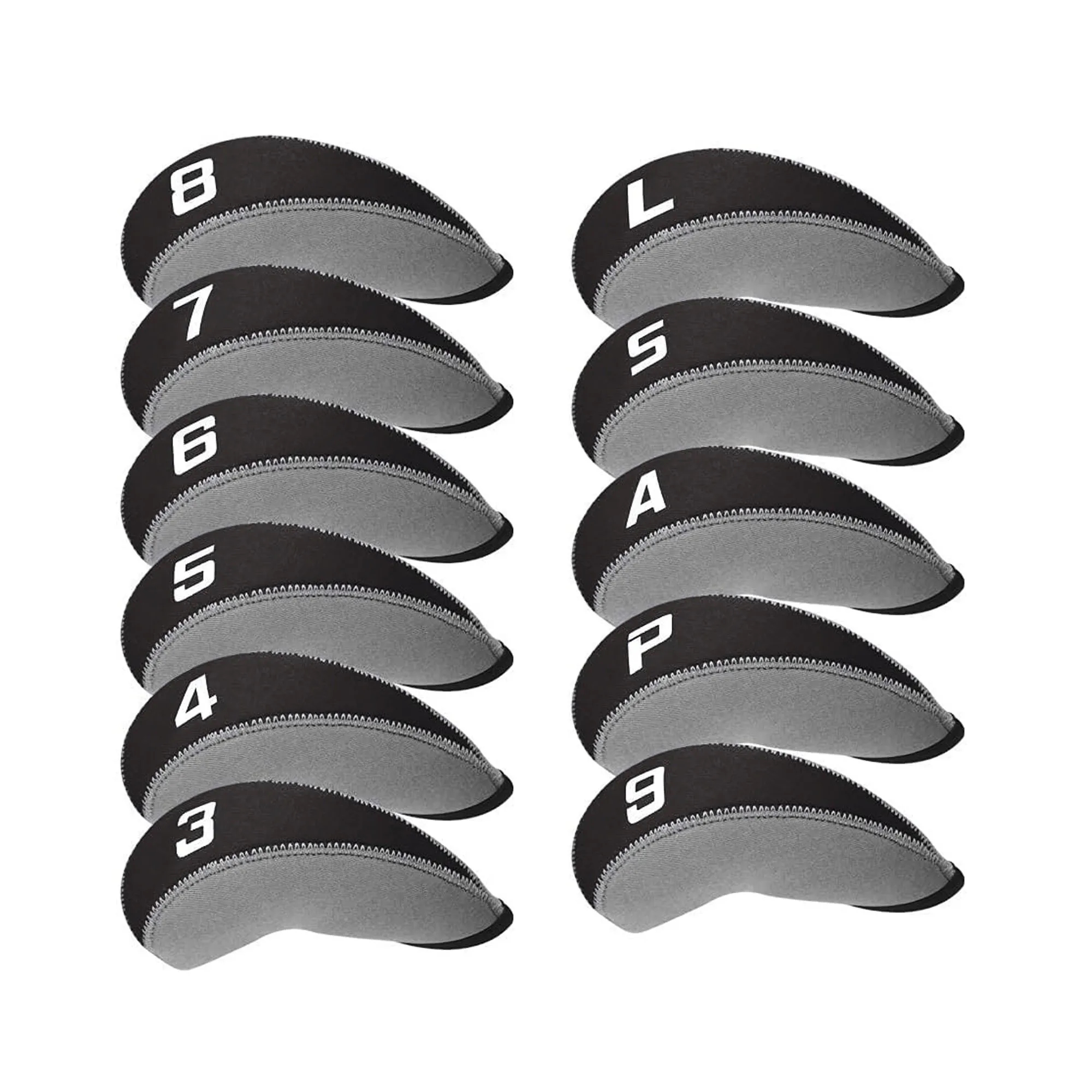 11Pcs Neoprene Number Golf Club Head Cover 15