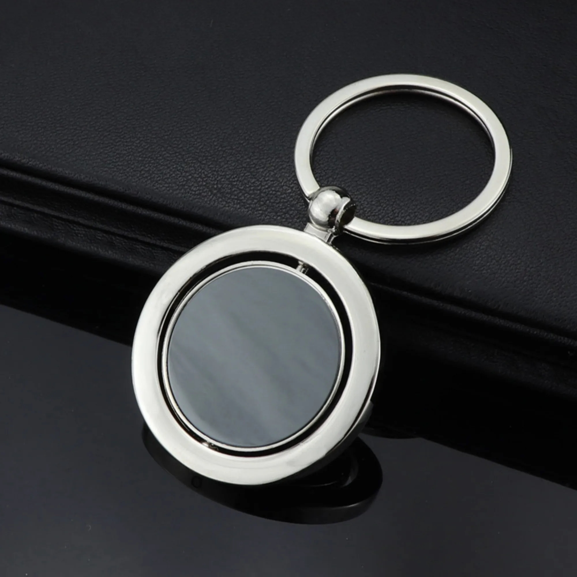 360 Rotating Spinner Metal Tag Key Chain MOQ50 5