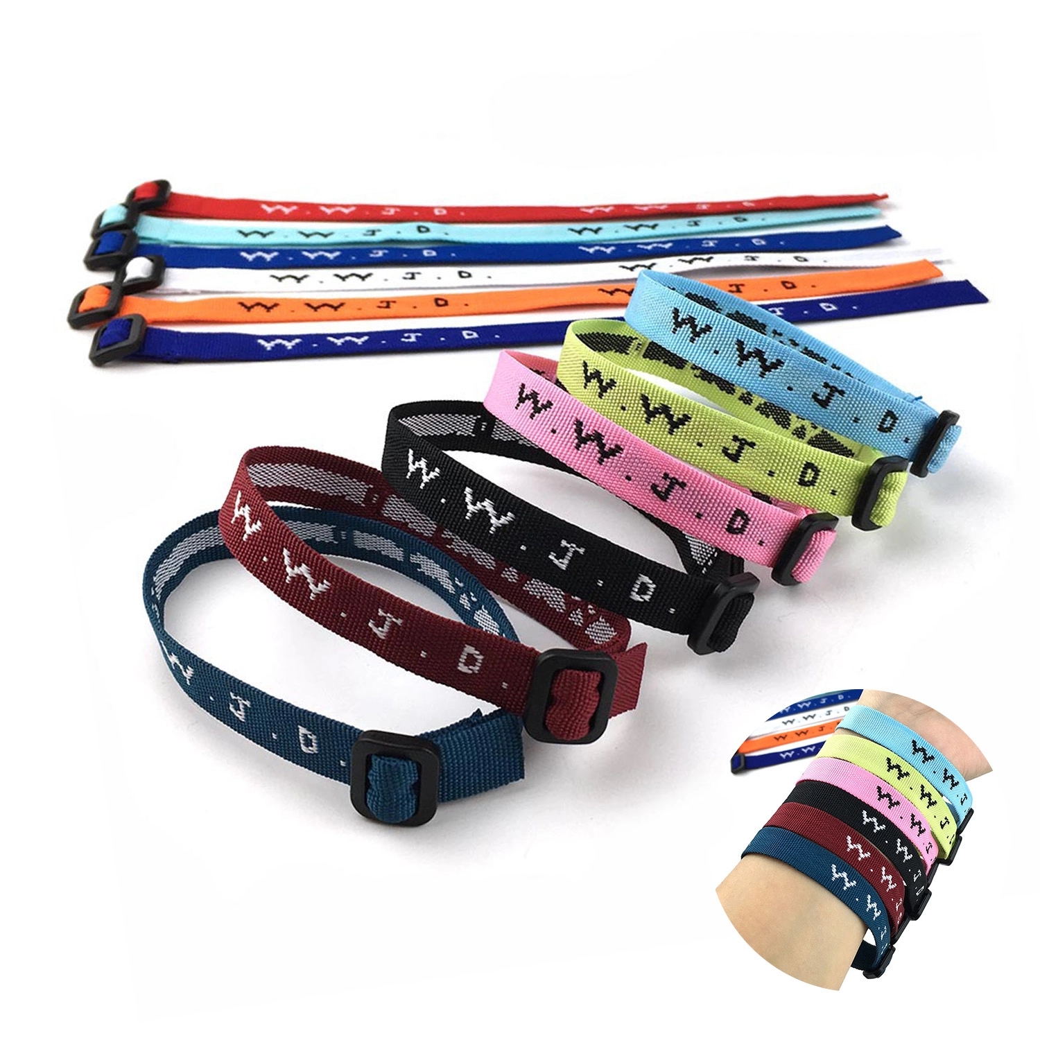 Durable Nylon Wrist Band W/ Adjustable Buckle 2