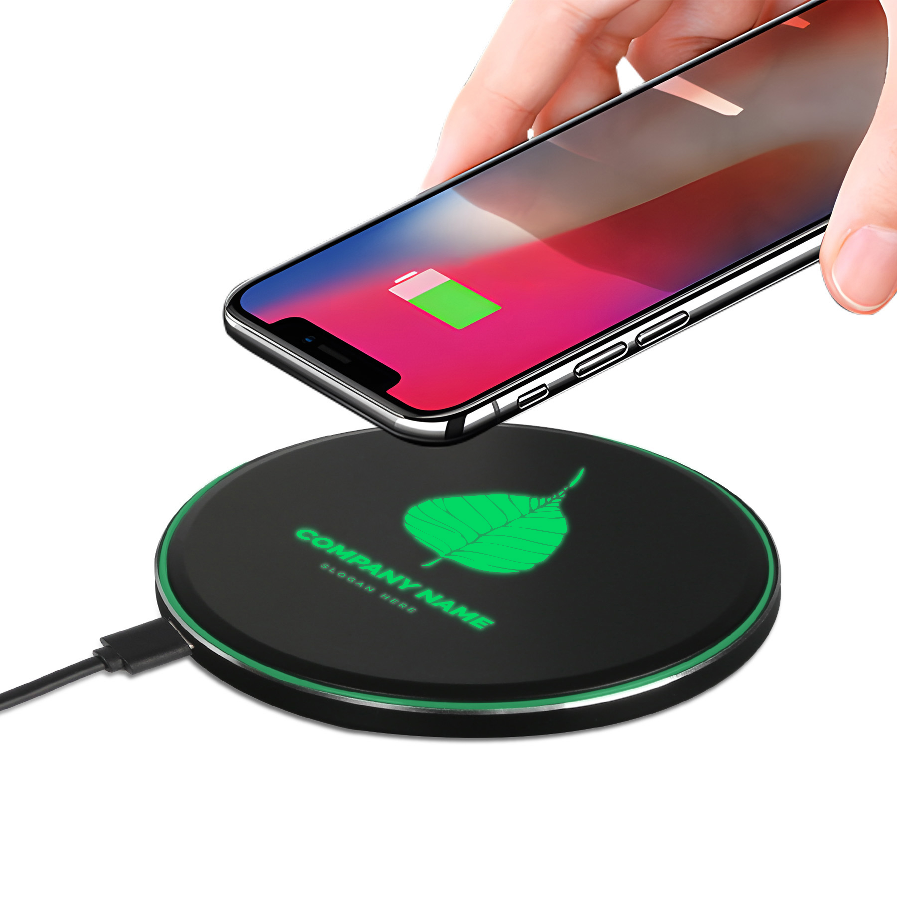 15W Wireless Charger with Light-up Logo 5