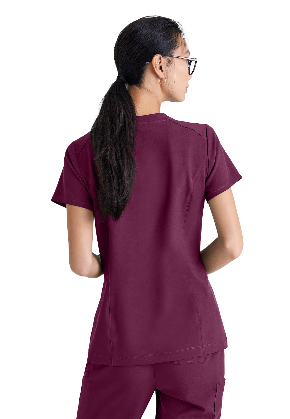 Grey's Anatomy Evolve Stretch - Women's One-Pocket Banded V-Neck Sway Scrub Top 24