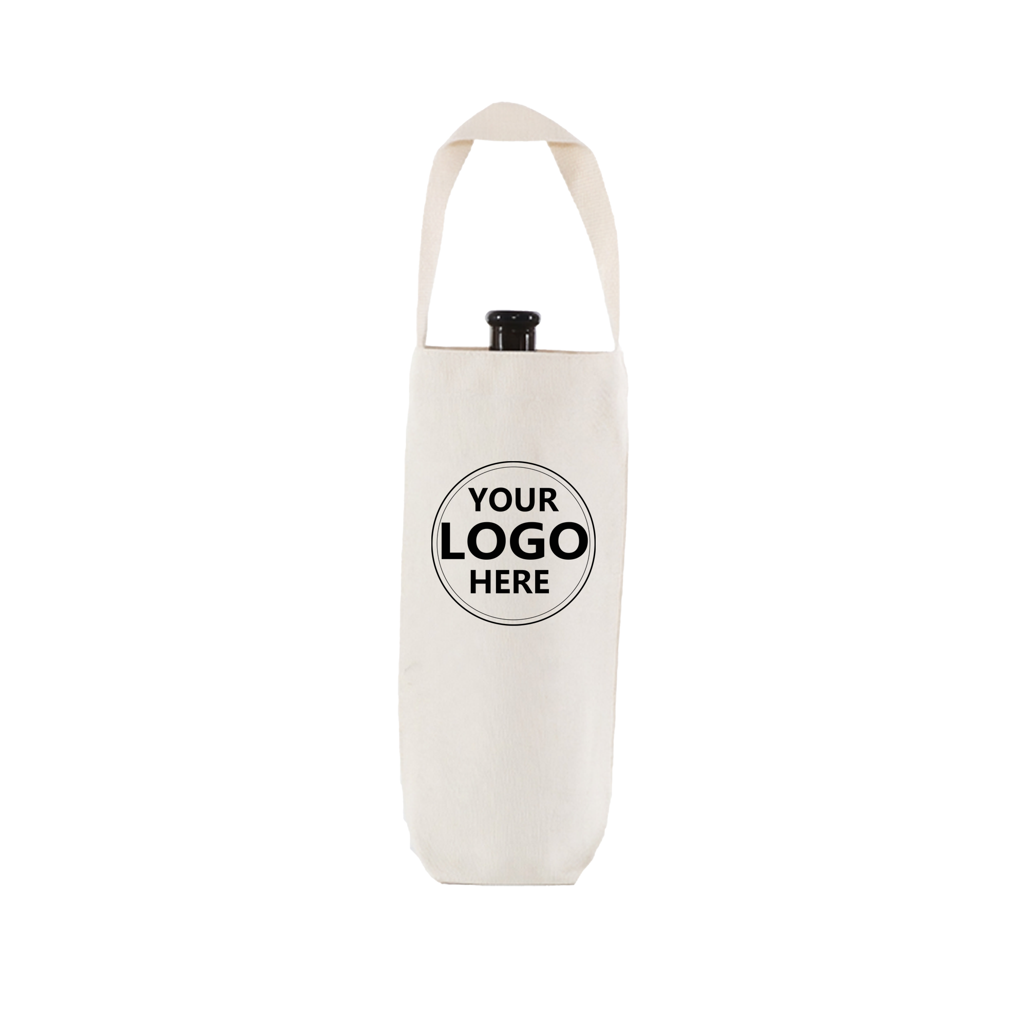 Polyester-Cotton Single-Bottle Blend Wine Tote Bag 2