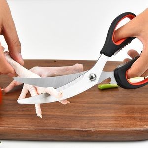 Multi Blade Kitchen Scissors With Ergonomic Dual Color Grip 9
