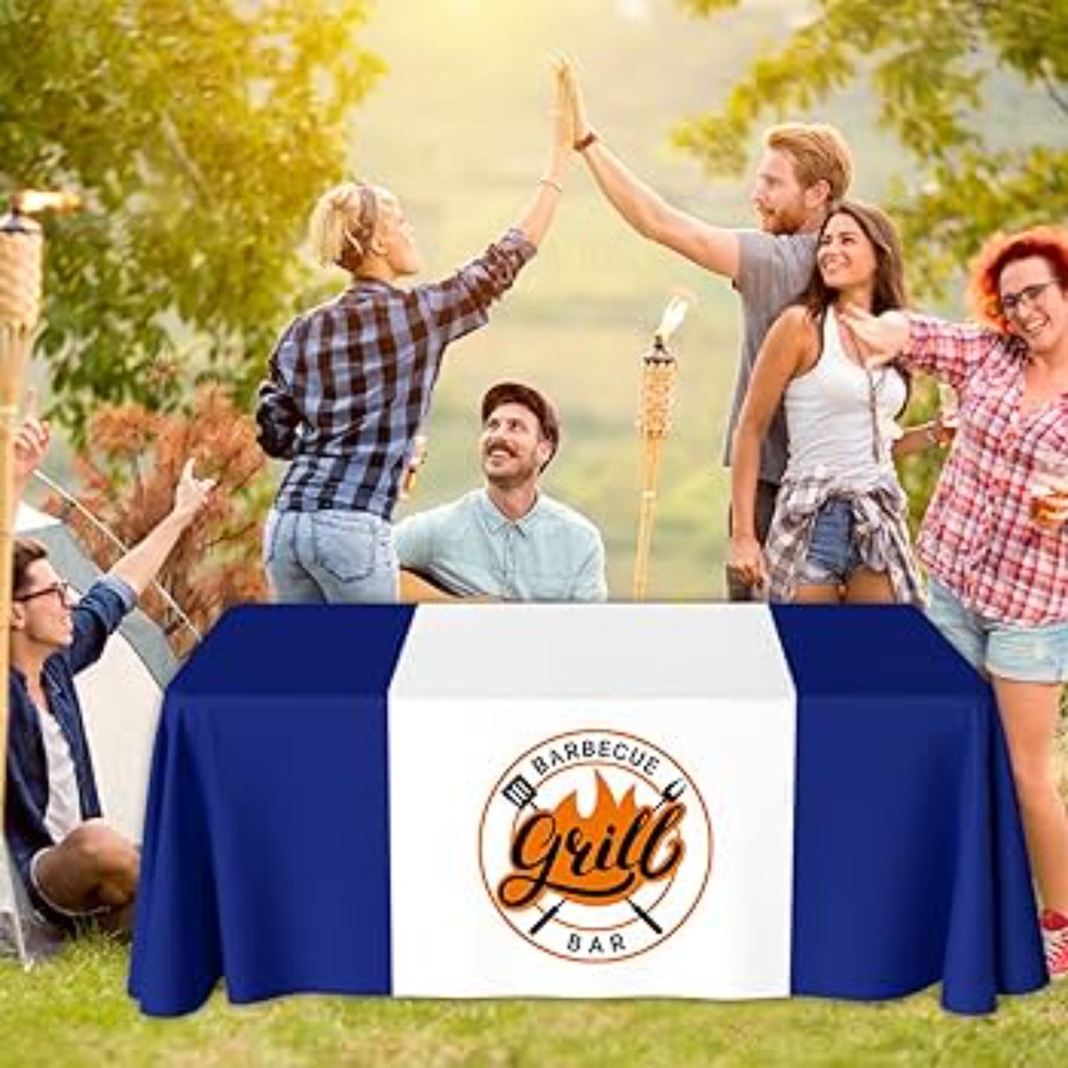 Custom 32"Wide Dye Sublimated Satin Table Runner 4