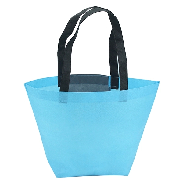 Trapezoid Non-Woven zipper pocket Tote Bag 4