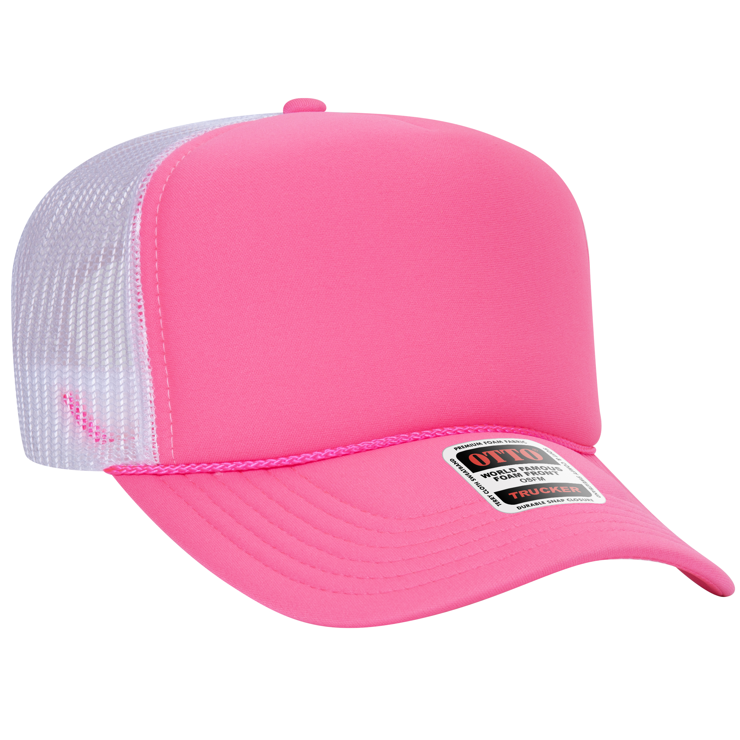 OTTO CAP® 5 Panel High Crown Mesh Back Trucker Hat 46