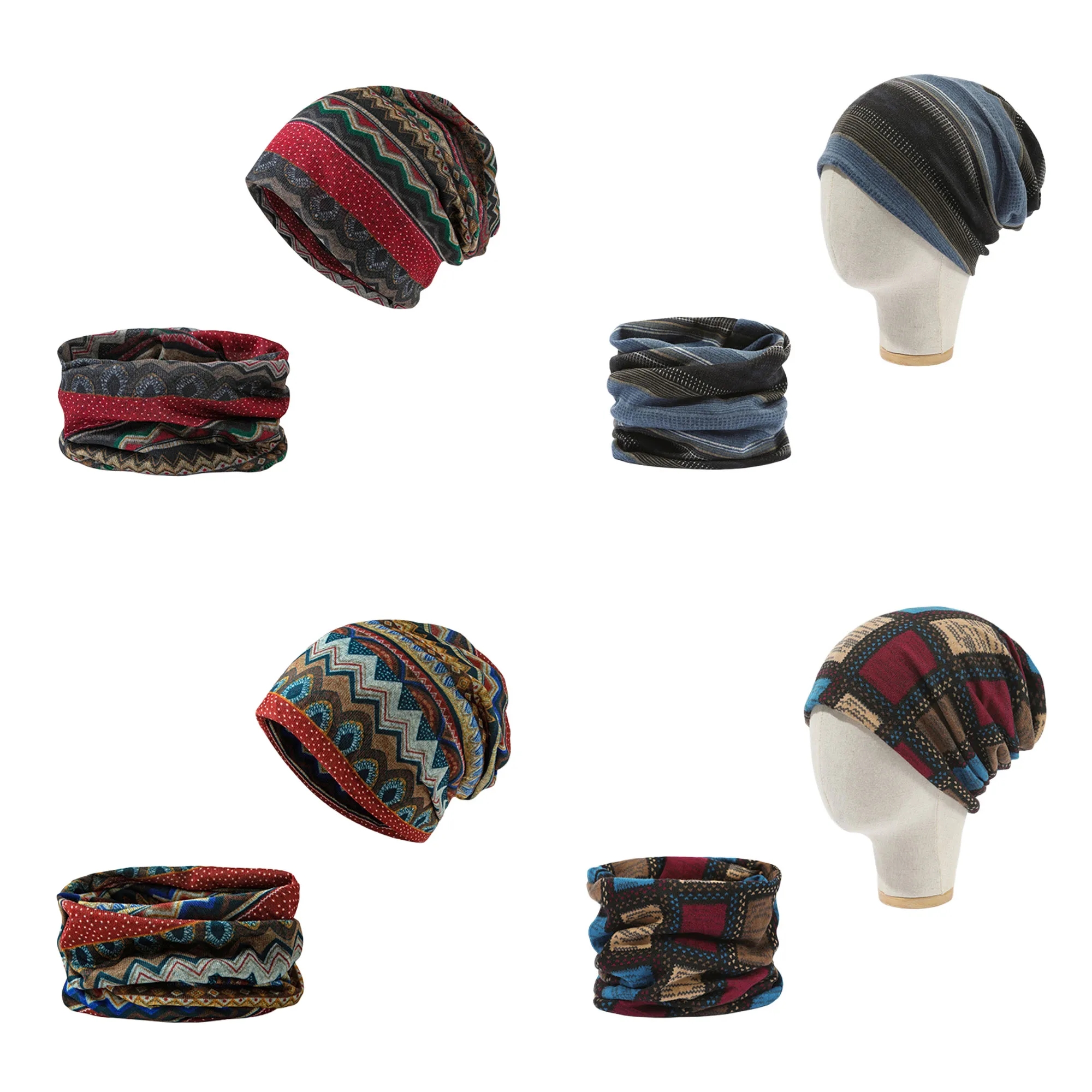 Versatile Leopard Print 2-in-1 Beanie Unisex 2