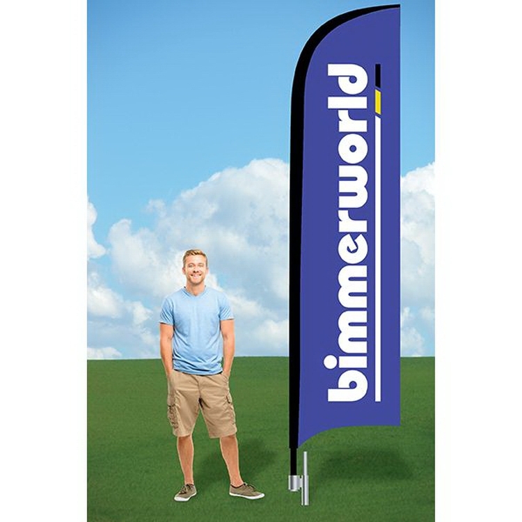 11ft Custom Flag with Ground Stake-single
