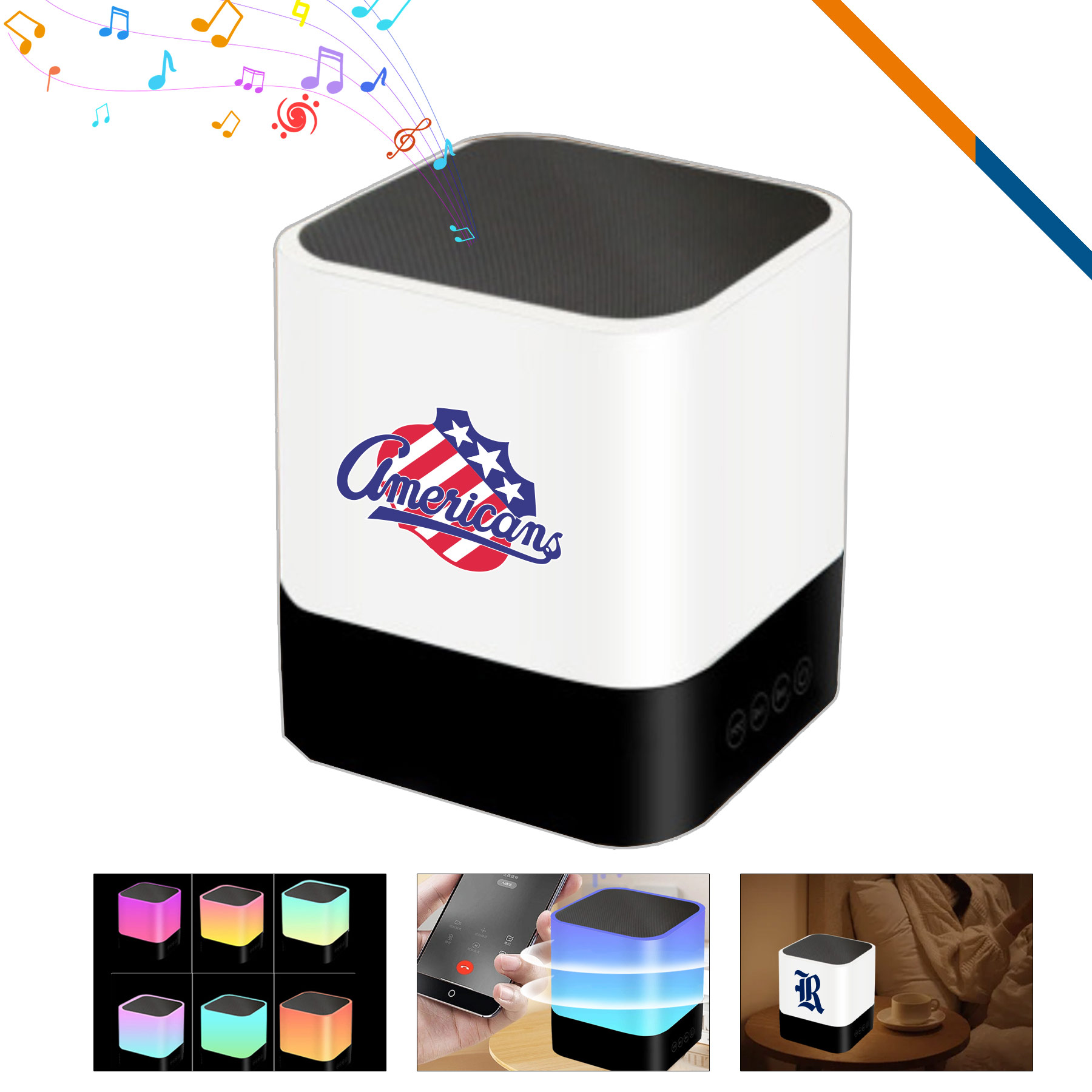 Zappa LED Nightlight Bluetooth Speaker 2