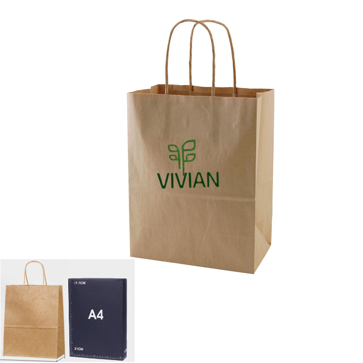 Natural Kraft Shopping Bag 1