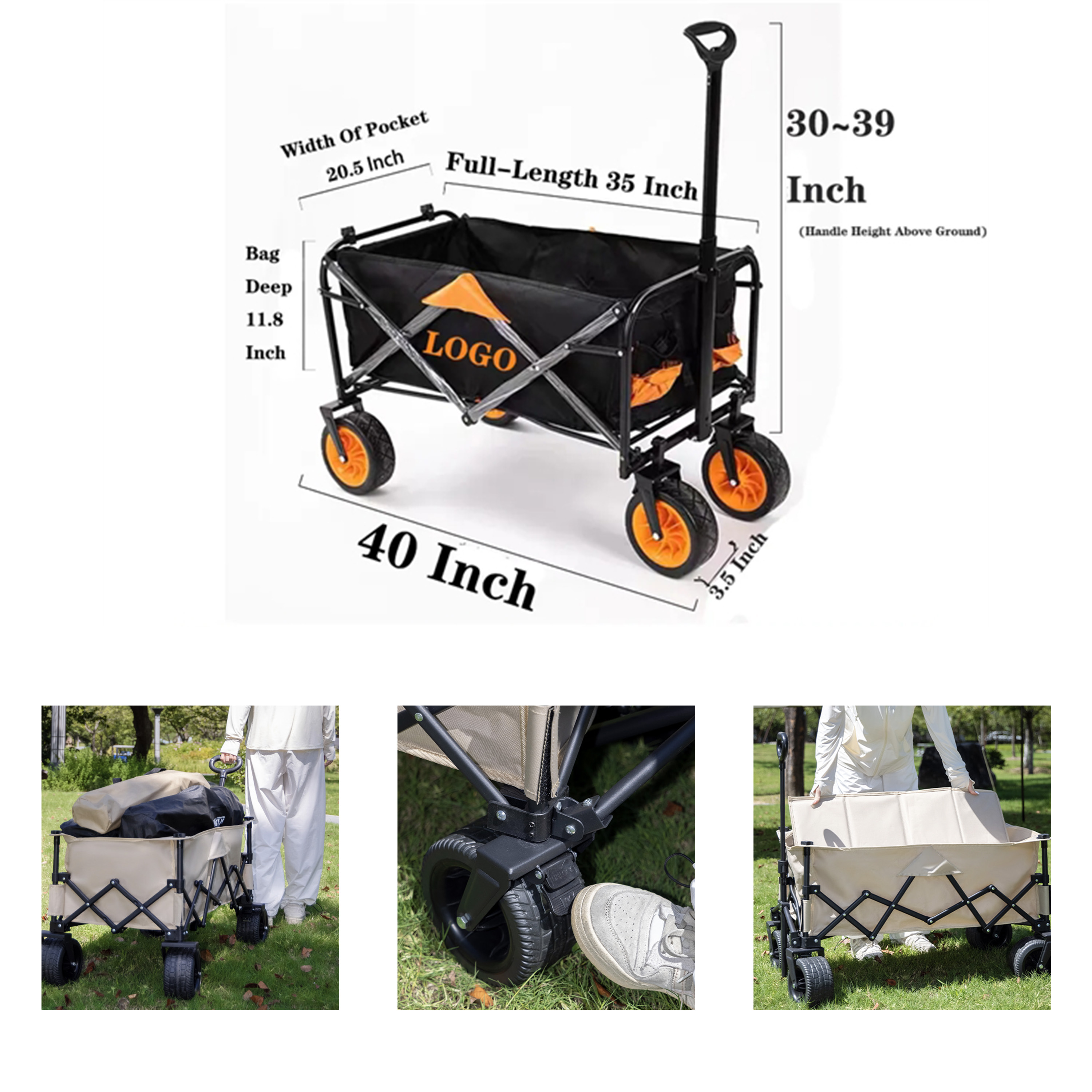Portable Outdoor Camping Folding Carts 2