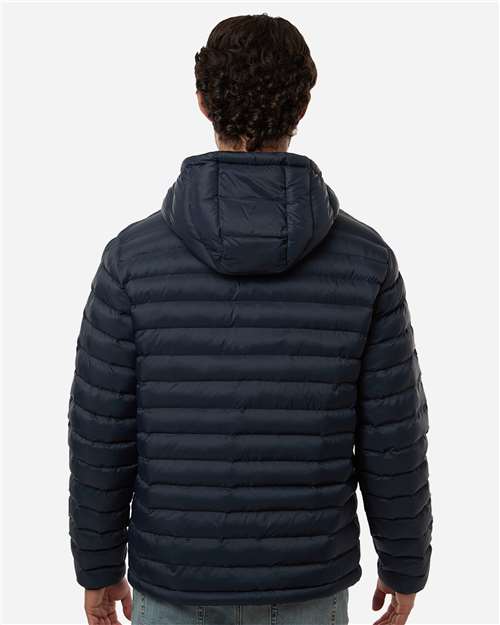 Men's Lightweight Poly-filled Hooded Puffer Jacket - 26715 11