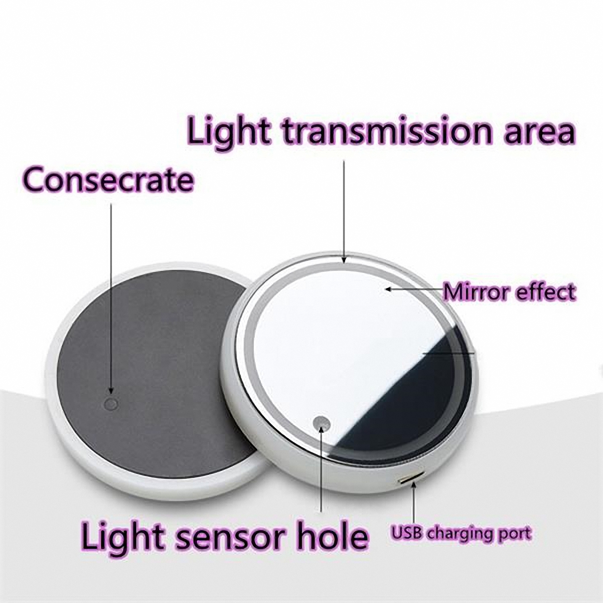 LED Light Up Car Cup Holder Coasters 5