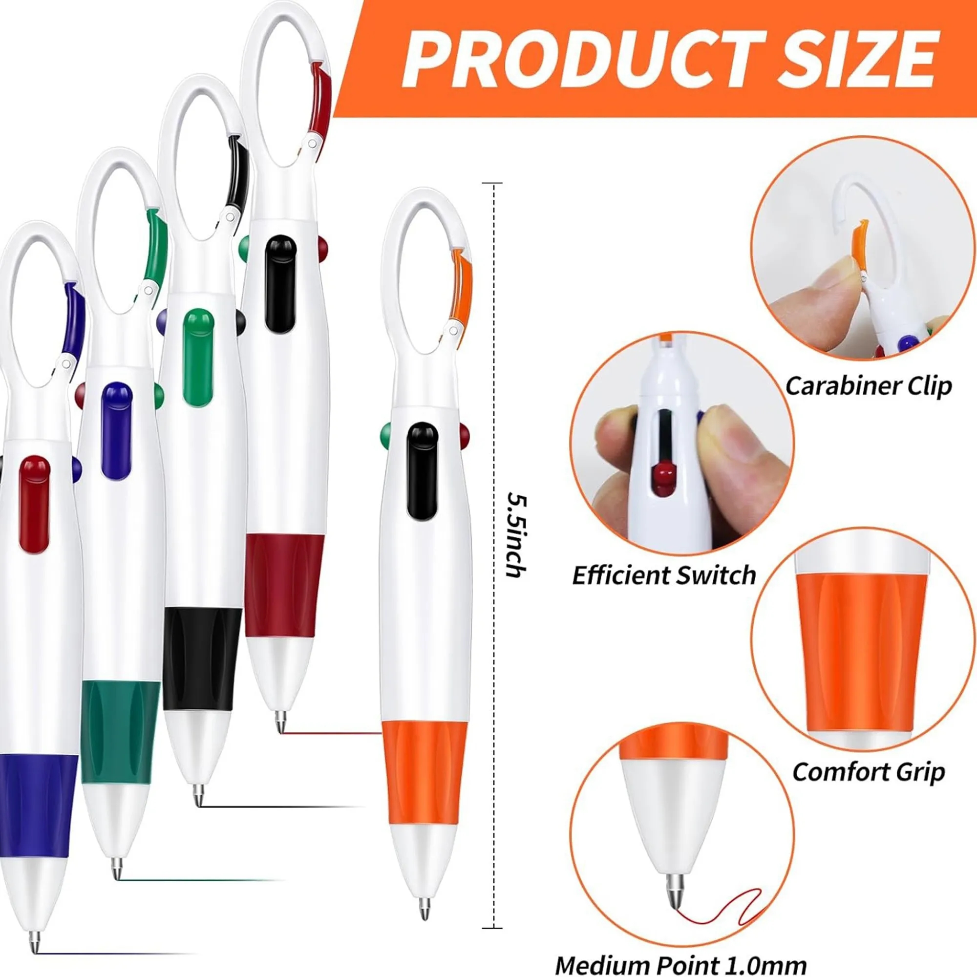 Custom Logo 4-Color Chubby Ballpoint Pen 2