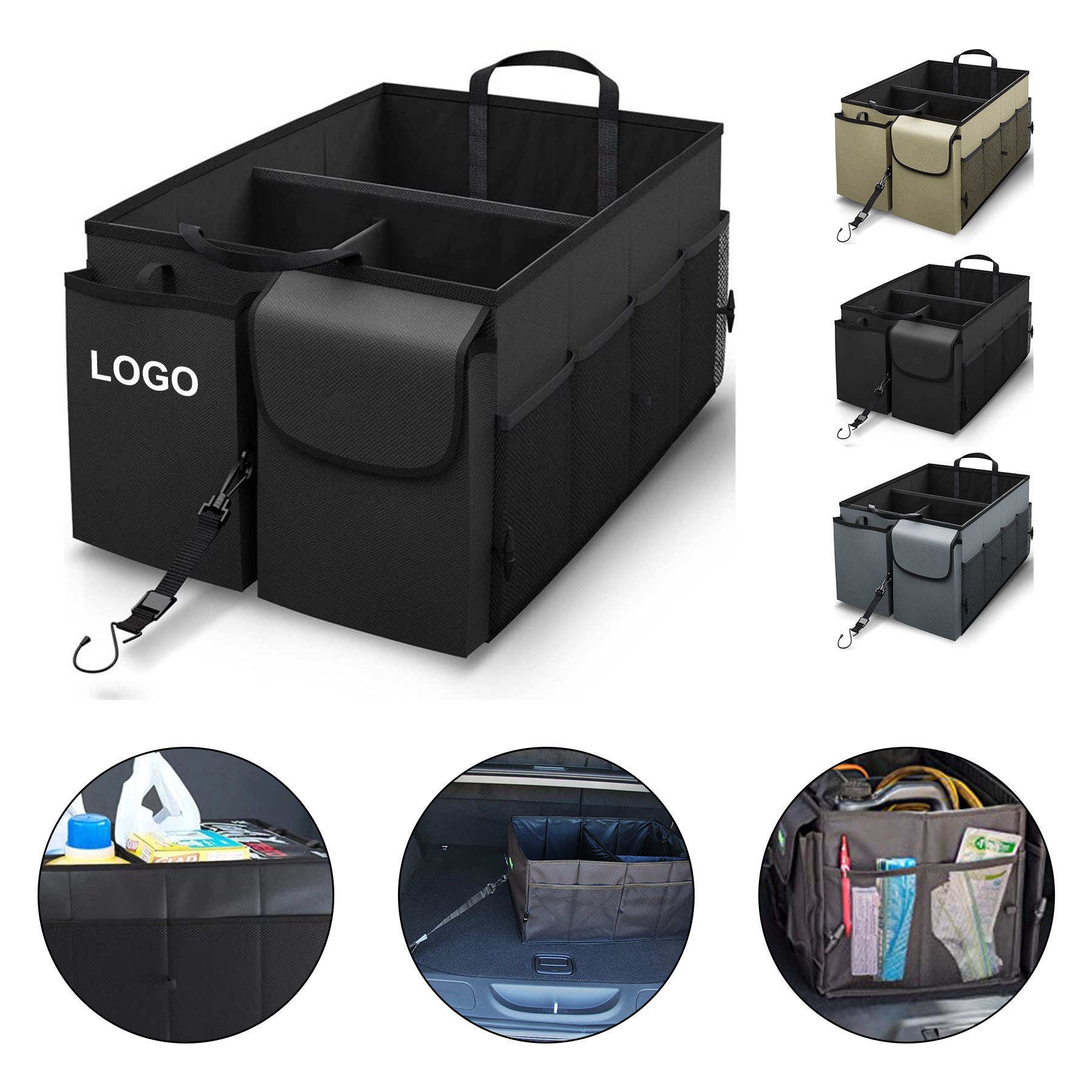 Foldable Large capacity car trunk organizer