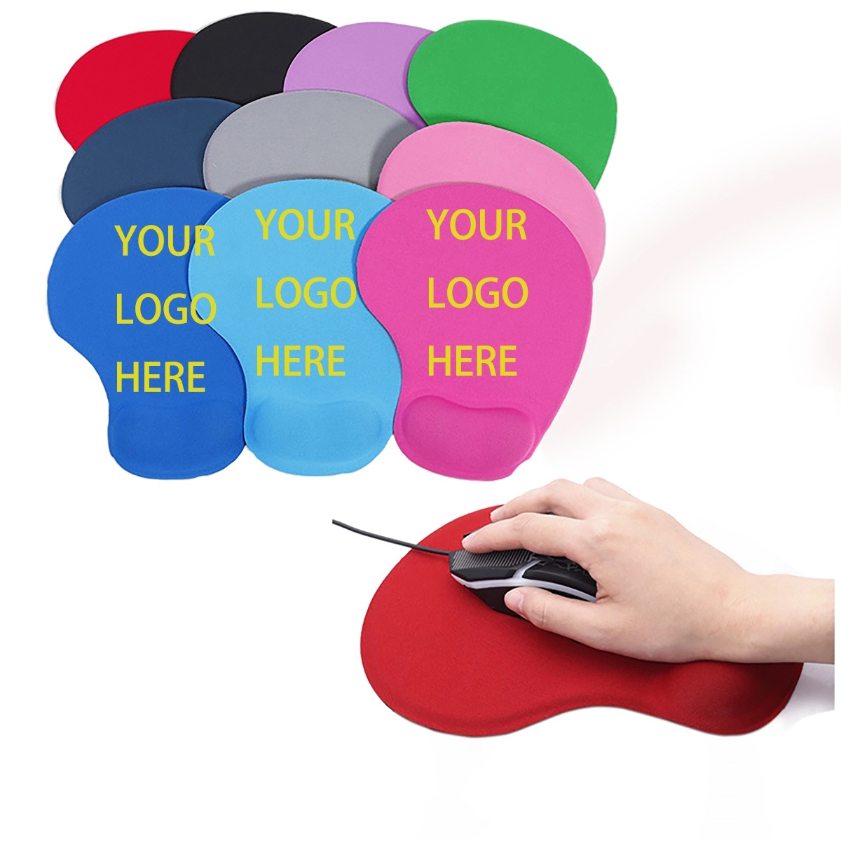 Ergonomic Mouse Pad With Gel Wrist Rest Support 2