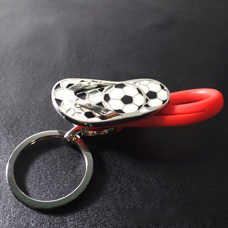 Creative Flip-flop Metal Key Ring with PVC Strap 5