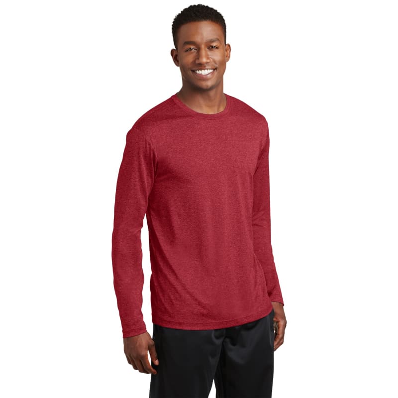 Sport-Tek Long Sleeve Heather Contender Tee. 34