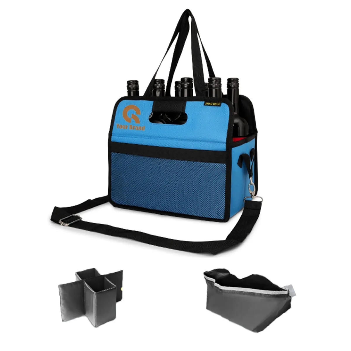 Foldable Multiuse Bottle Carrier Tote Bag 4