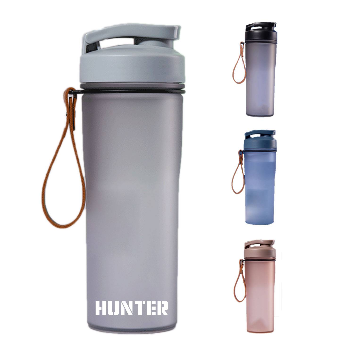 15.8oz Portable Plastic Flip Top Straight Drink Sports Cup
