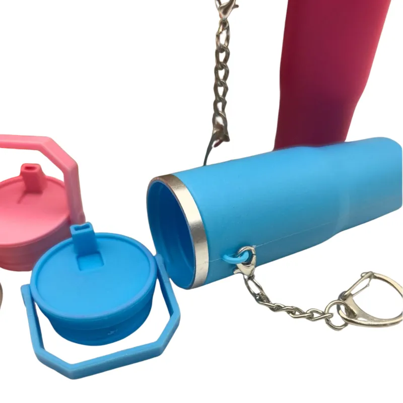 Tumbler Shaped Plastic Key Ring 4