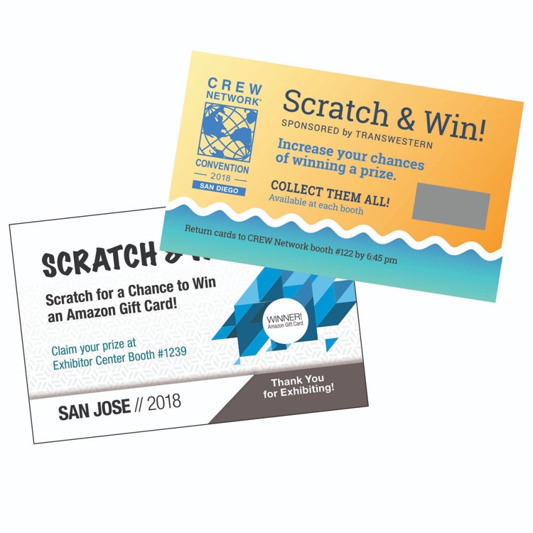 6.0 x 9.0" Scratch-Off Card - 4/4 Print 2