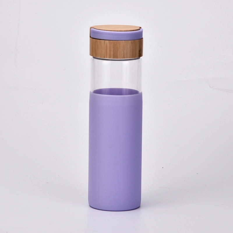 Custom 18 oz High-strength Borosilicate Glass Water Bottle 5