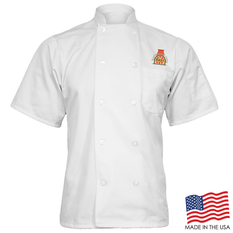 Classic Chef Coat with Short Sleeves (FULL COLOR LOGO) 14