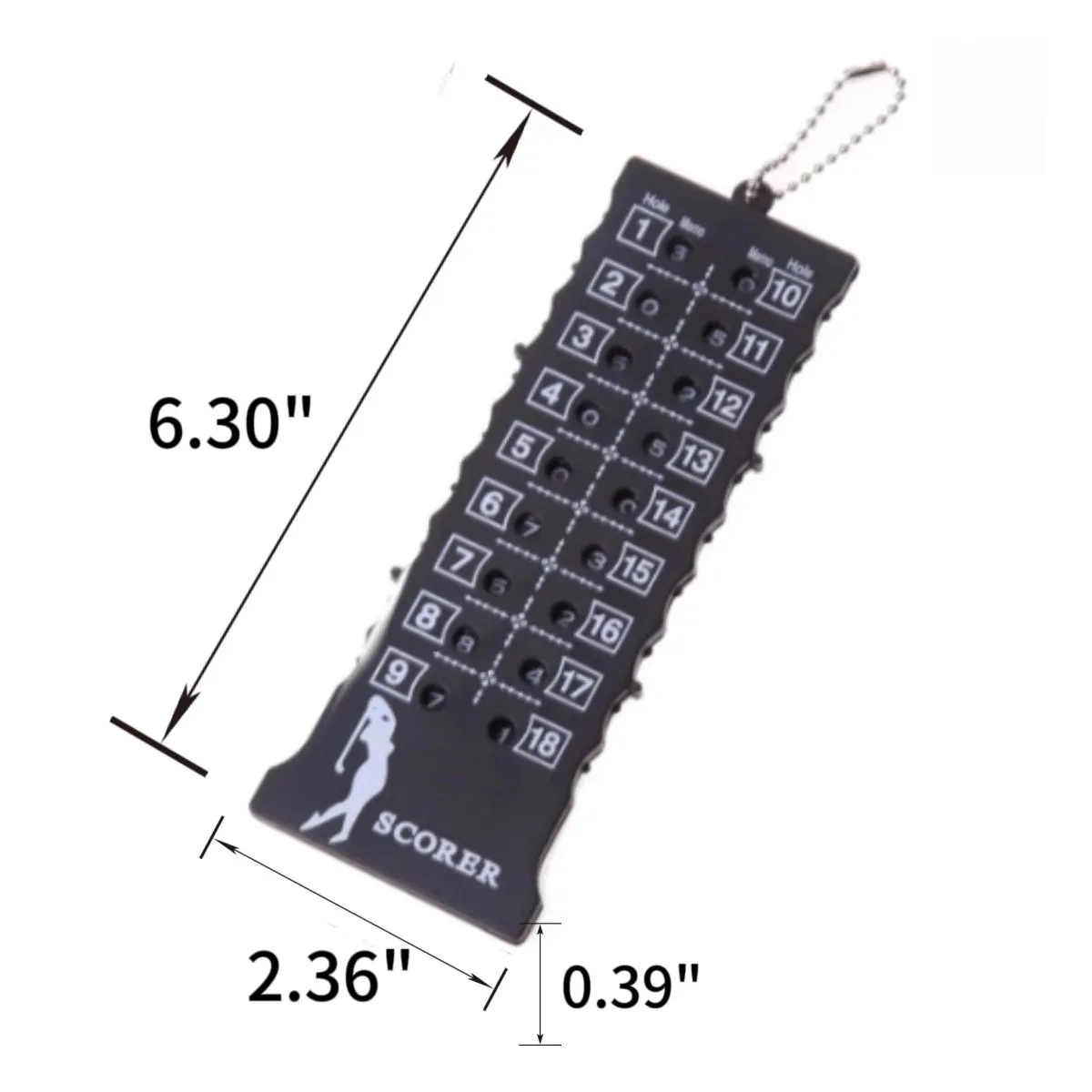 18-Hole Golf Scorecard Shot Counter Accessory 4
