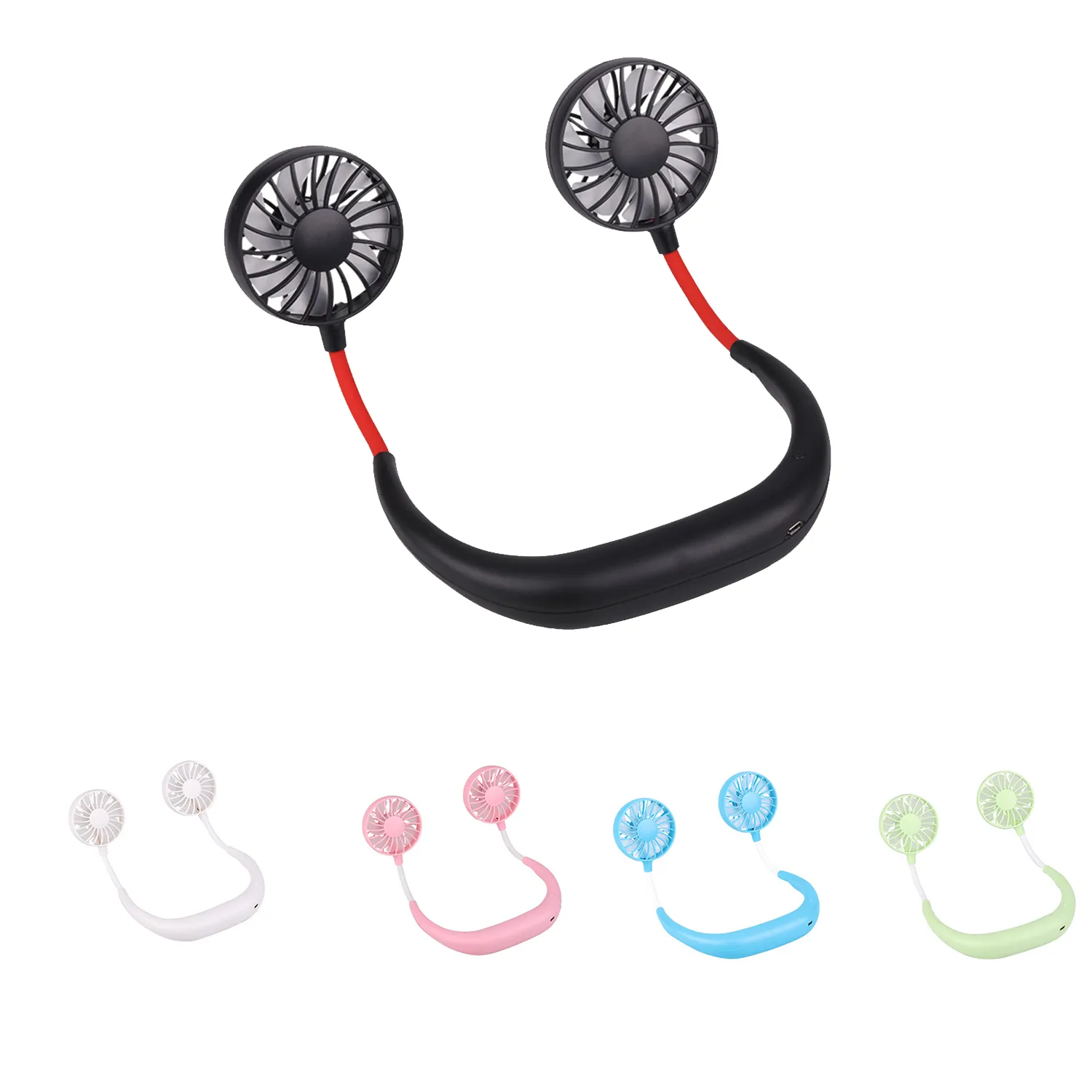 USB Rechargeable Hanging Neck Sports Fan 4