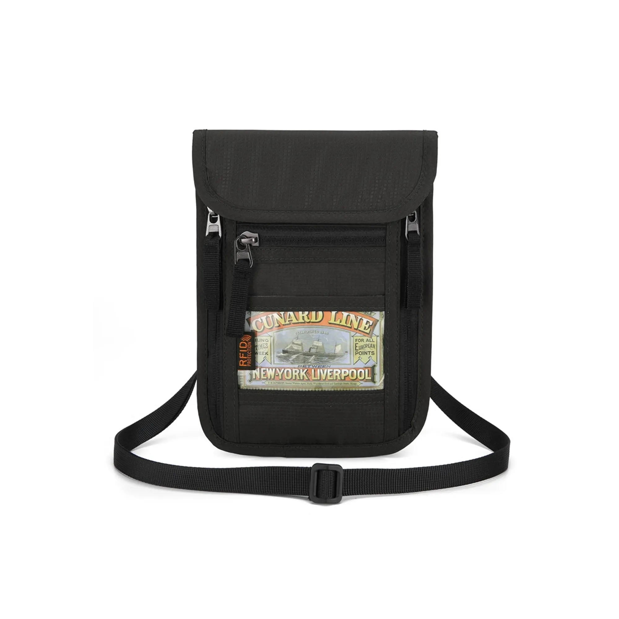 RFID Blocking Passport Holder Neck Pouch 5