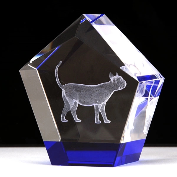3D Laser Engraved Crystal Trophy 2
