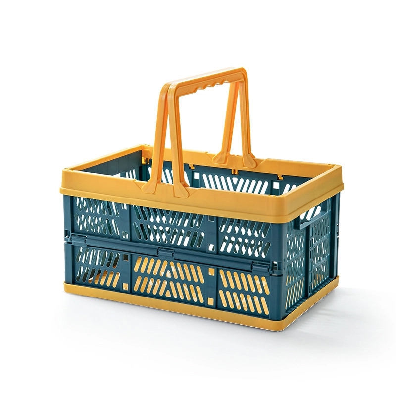 16L Collapsible Plastic Grocery Shopping Baskets 5
