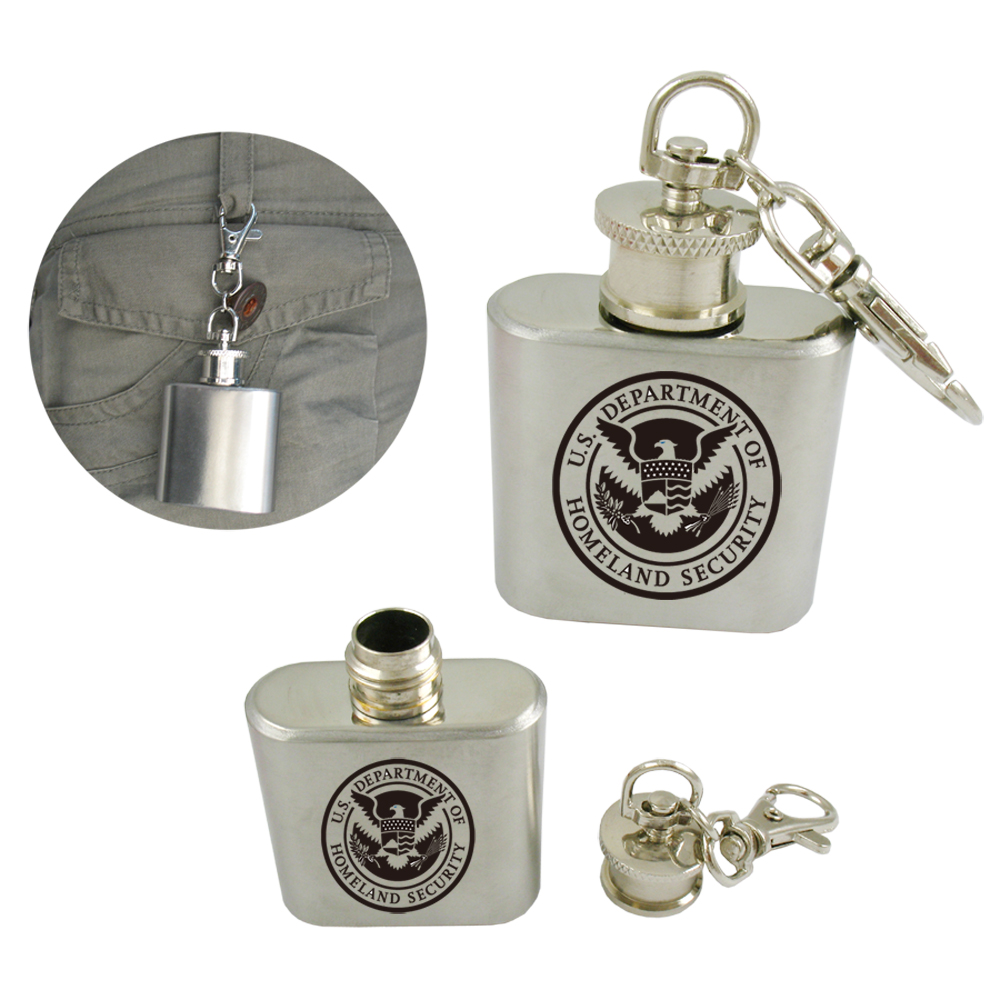 Stainless 1 oz Steel Flask(Close out) 2