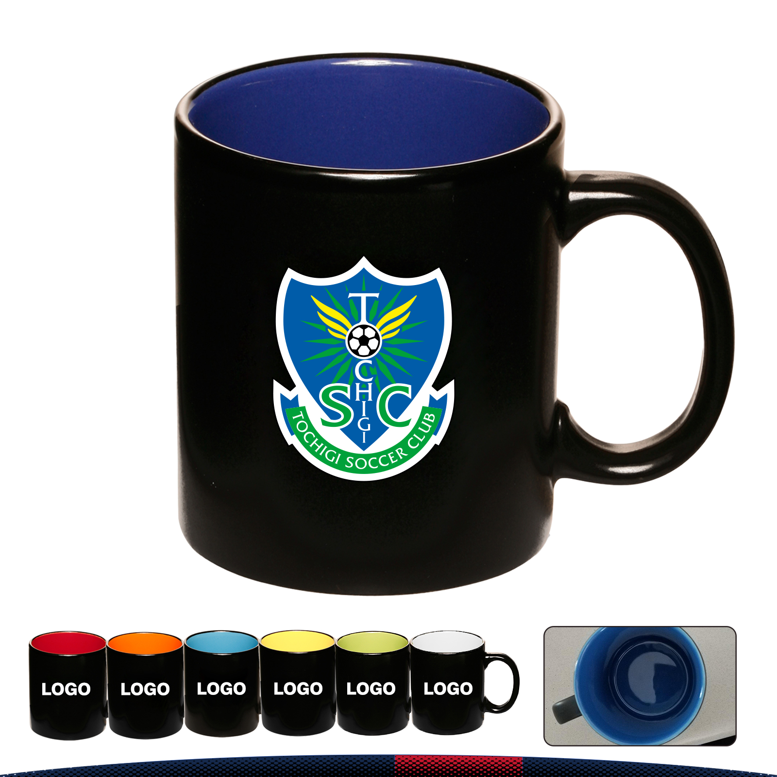 11 oz. Trin Matte Two-Tone Coffee Mugs 4