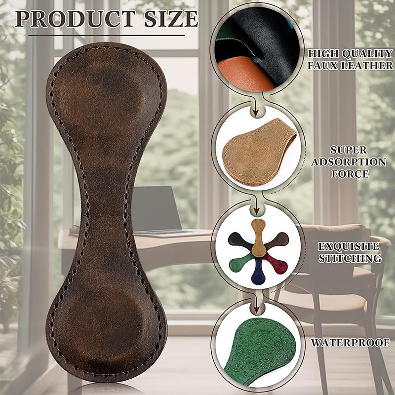Magnetic Leather Bookmark 5