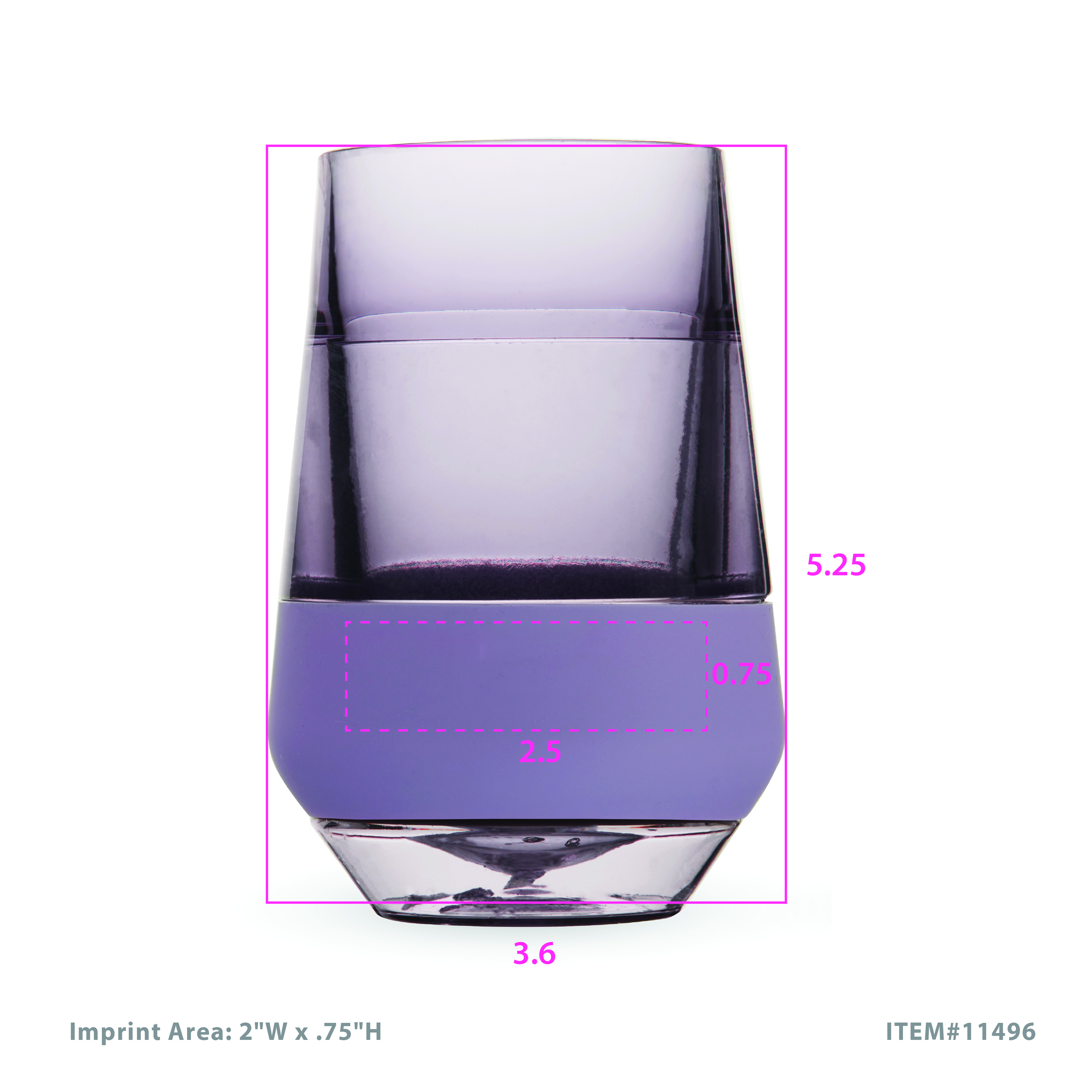 HOST® Tinted Wine FREEZE™ XL Cup, set of 2 3
