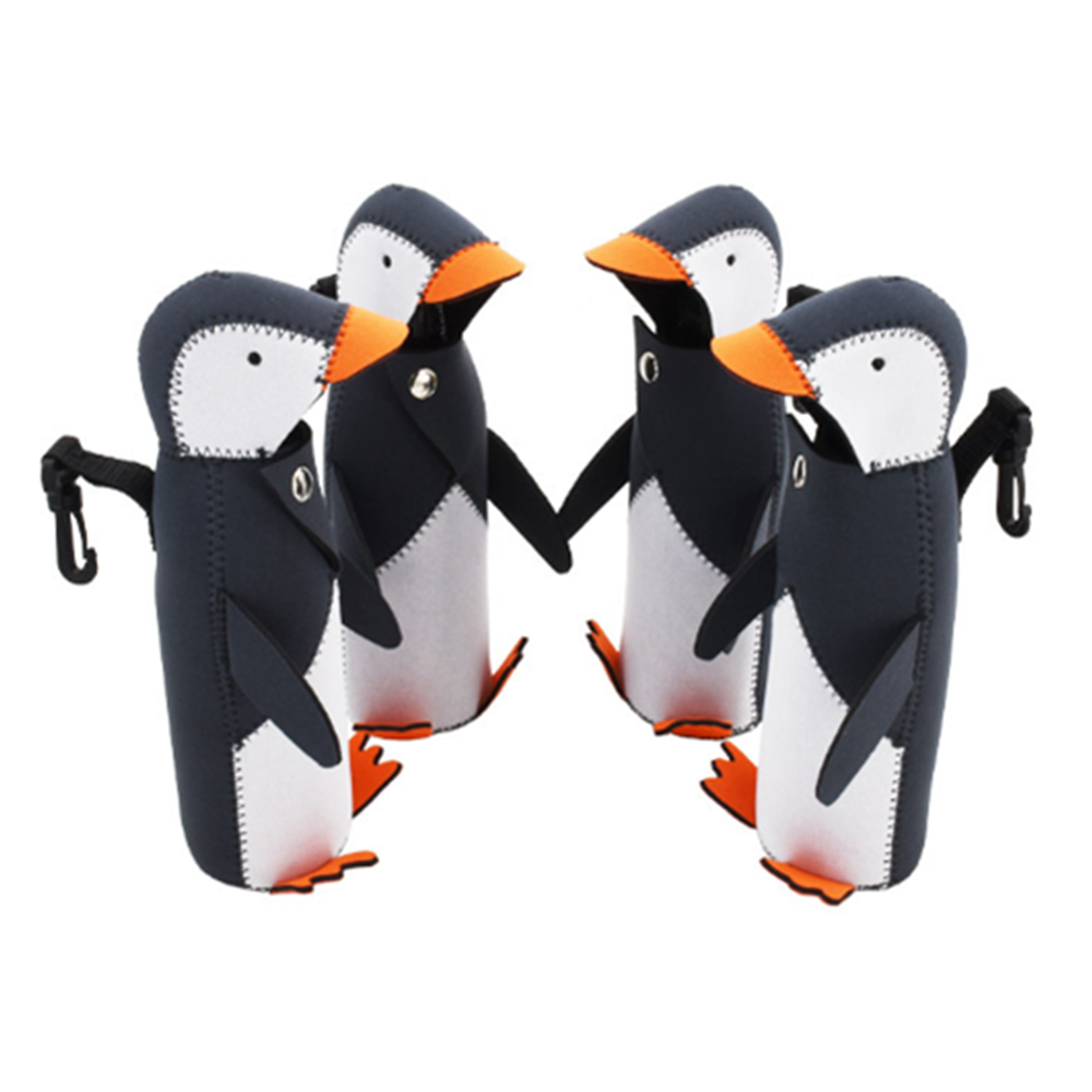 Neoprene Penguin Shape Bottle Coolie, custom koozie with logo imprint 3