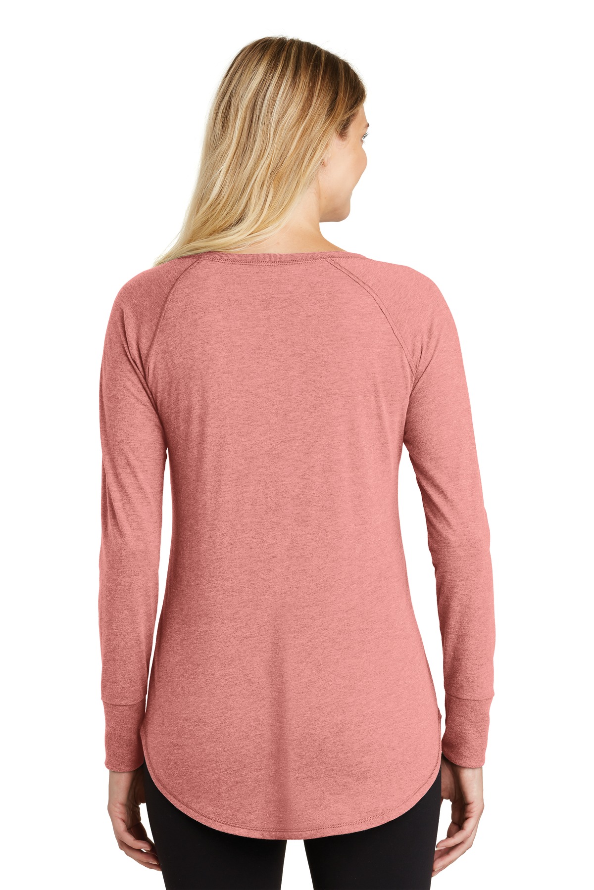 District Women's Perfect Tri Long Sleeve Tunic Tee. DT132L 18