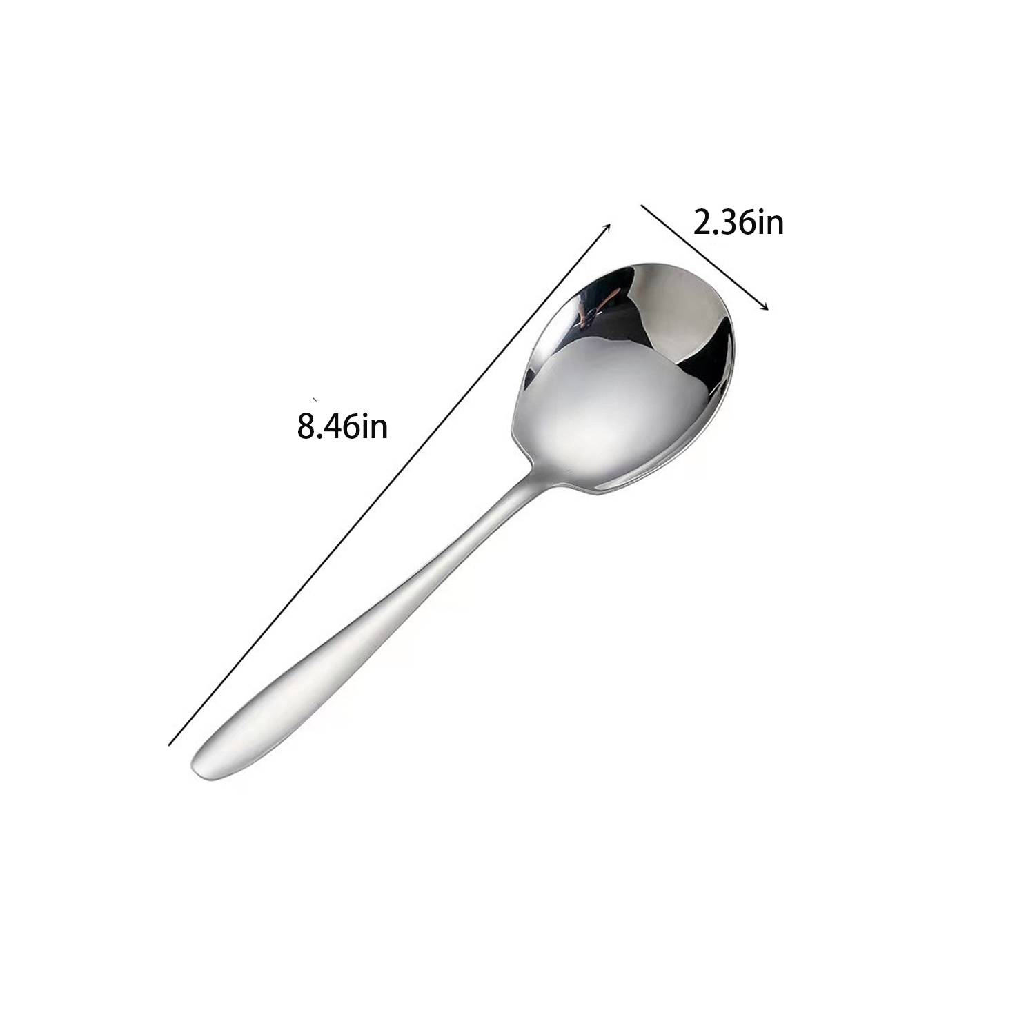 High Appearance Thickened Stainless Steel Vegetable Spoon 2