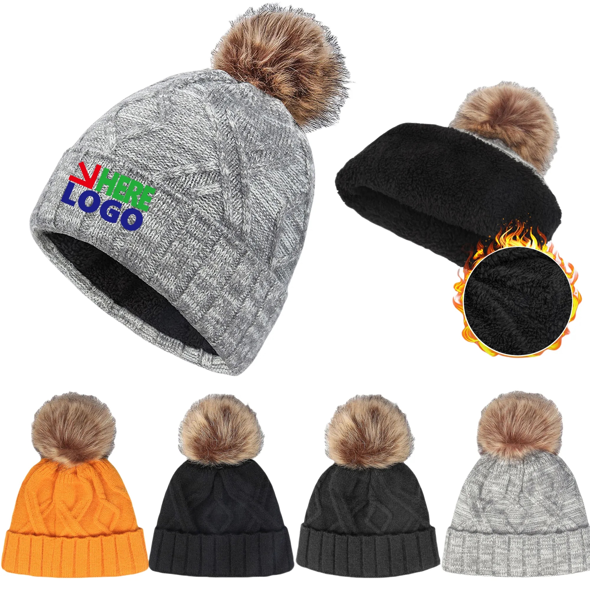 Jacquard Knitted Fall Winter Hat 7