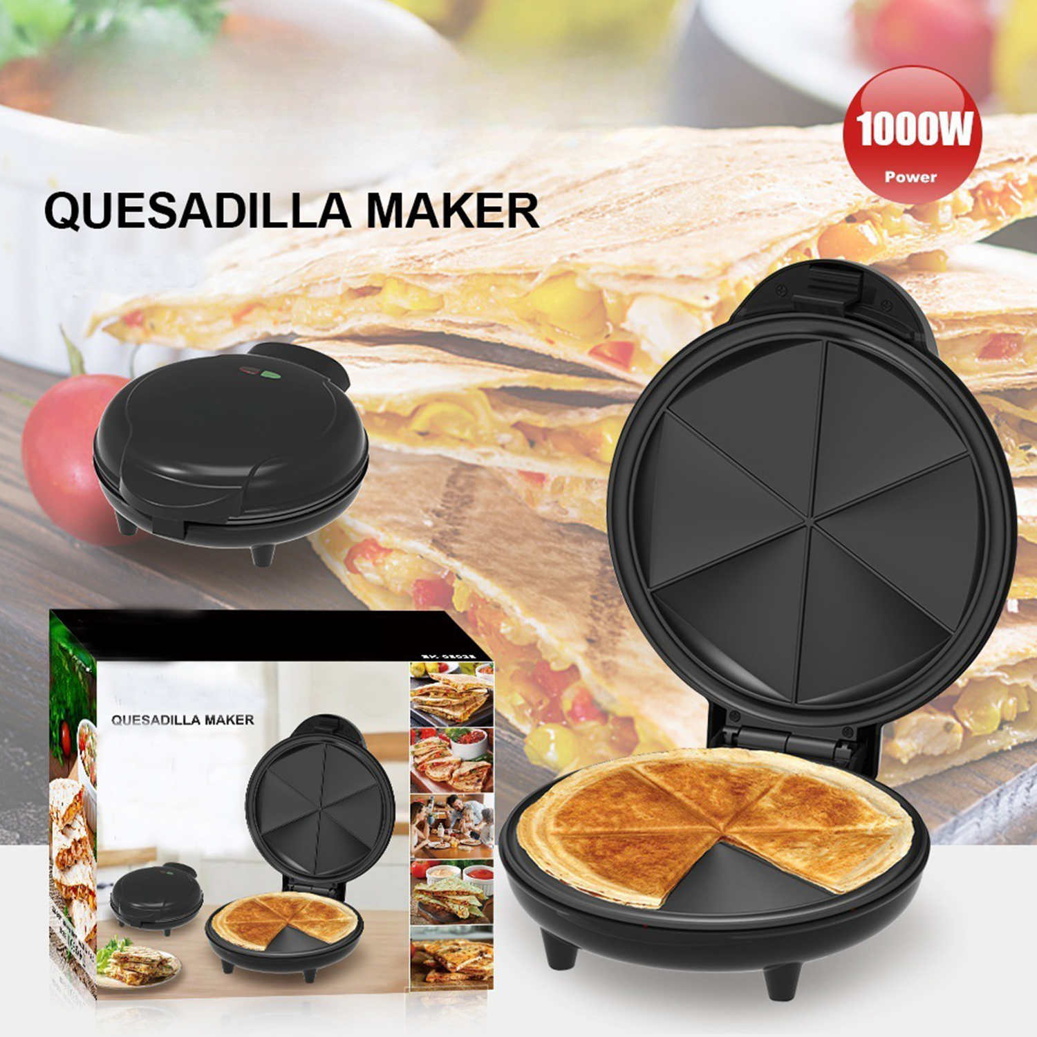 110V Multi-Function Quesadilla Pizza Maker Machine 5
