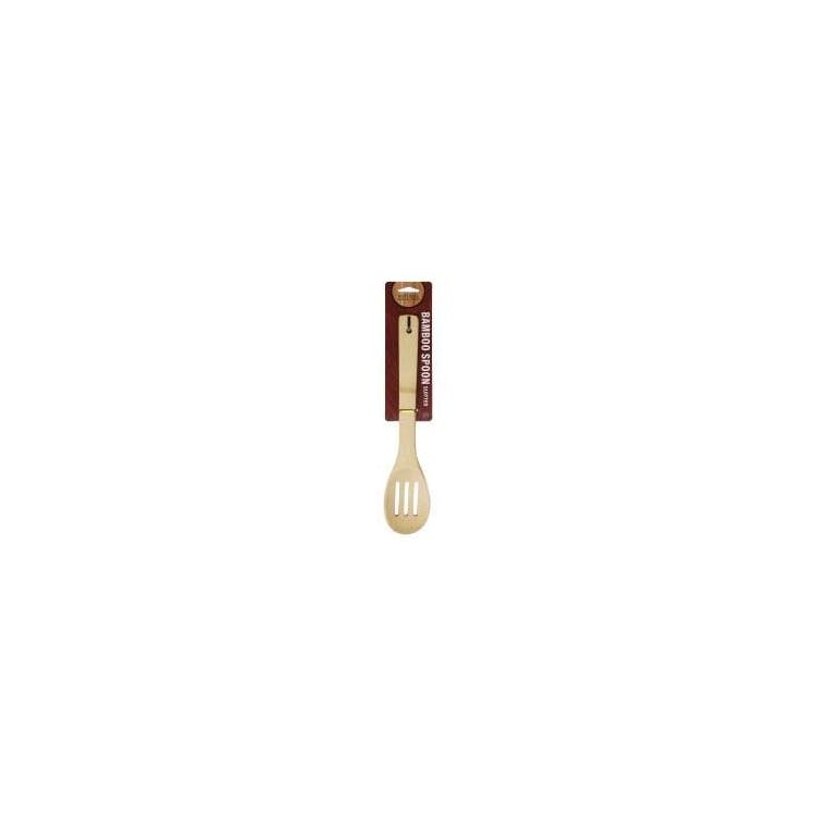 Bamboo Slotted Spoons - 12" 3